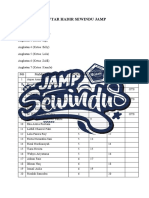 Daftar Hadir Sewindu Jamp