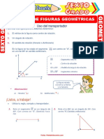 Rotación de Figuras Geométricas para Sexto Grado de Primaria