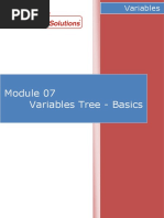 Module 07 - Variables Tree - Basics