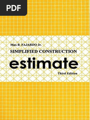 Simplified Construction Estimate (Third Edition) - Max Fajardo Jr [Enhanced PDF]
