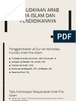 Kebudayaan Arab Pra Islam Dan Pendidikannya - Ori PDF