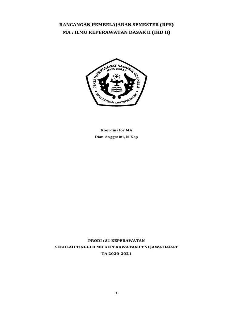 RPS Ilmu Keperawatan Dasar II | PDF