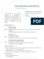 CV María Alejandra Agudelo