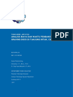Analisis Biaya dan Waktu Pembangunan Graving Dock di Tanjung Intan