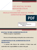 Goals of Social Work Administration