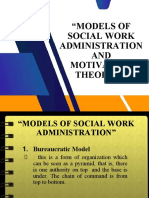 Models of Social Work Administration