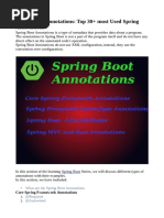 Spring Boot Annotations: Top 30+ Most Used Spring Annotations