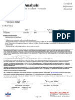 Certi Icate of Analysis: Turbidity 5 NTU Calibration Standard - Formazin