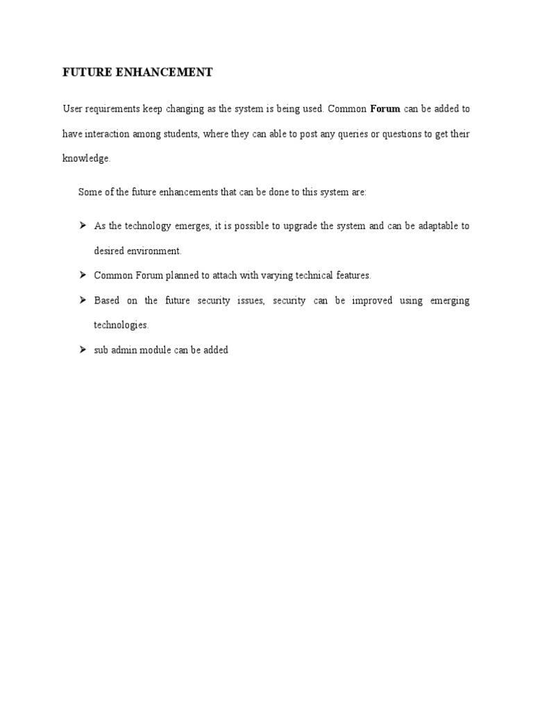 Future Enhancement PDF
