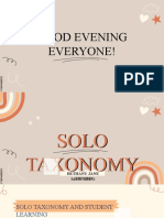 Solo Taxonomy Final