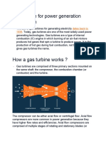 Gas Turbine For Power Generation: Dates Back To 1939