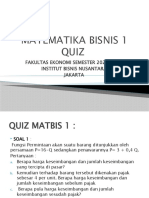 MATEMATIKA BISNIS 1 KUIS REGULER 2021-2022