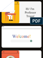 Colorful Illustration Rounded Corners About Me Blank Education Presentation
