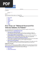 Download Balanced Scorecard for Telecoms in Pakistan by Sohail Ausaf SN56541968 doc pdf