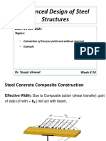 Advanced Design of Steel Structures: Date: 21 Jun. 2021 Topics