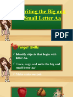 1B. Writing Big and Small Letter Aa