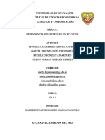 Articulo-Dependencia Del Petróleo en Ecuador