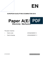 Paper A (E/M) : Electricity / Mechanics