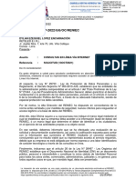 CARTA #000047-2022/GG/OC/RENIEC 21 ENE 2022. DENEGATORIA. NUEVOS CRITERIOS. USUARIO LÍNEA NIVEL II. 2 Págs