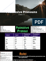 Possessive Pronouns