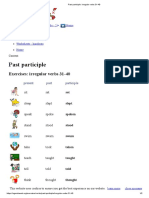 Past Participle - Irregular Verbs 31-40