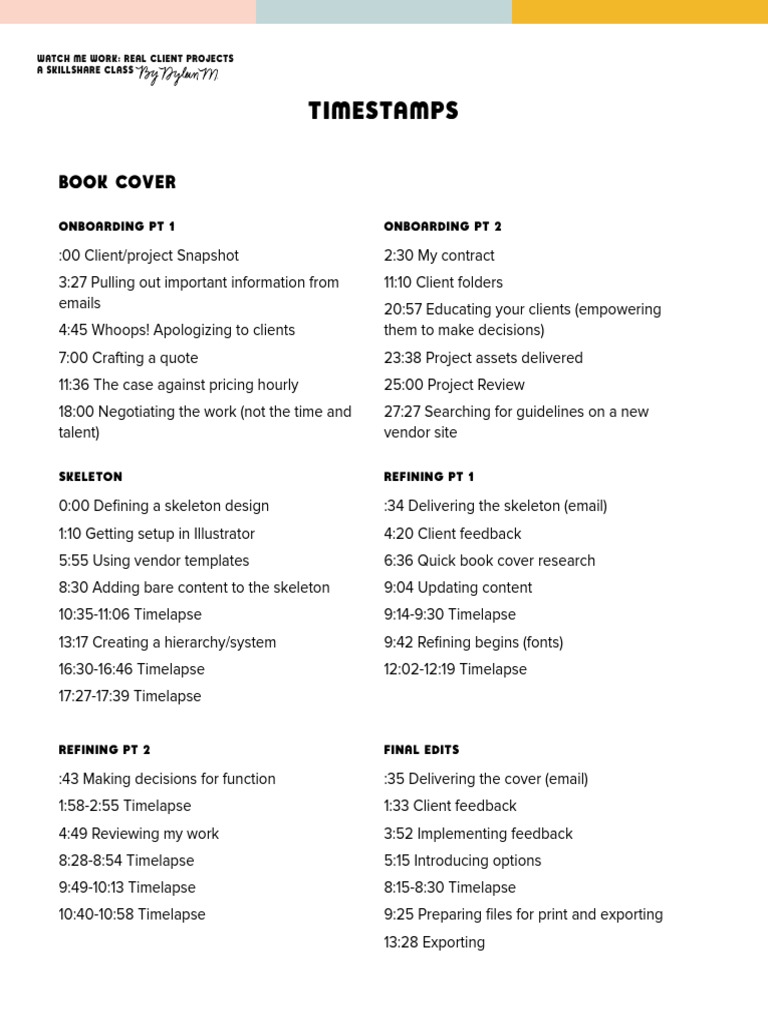 Timestamps Book Cover PDF Computing Software Development