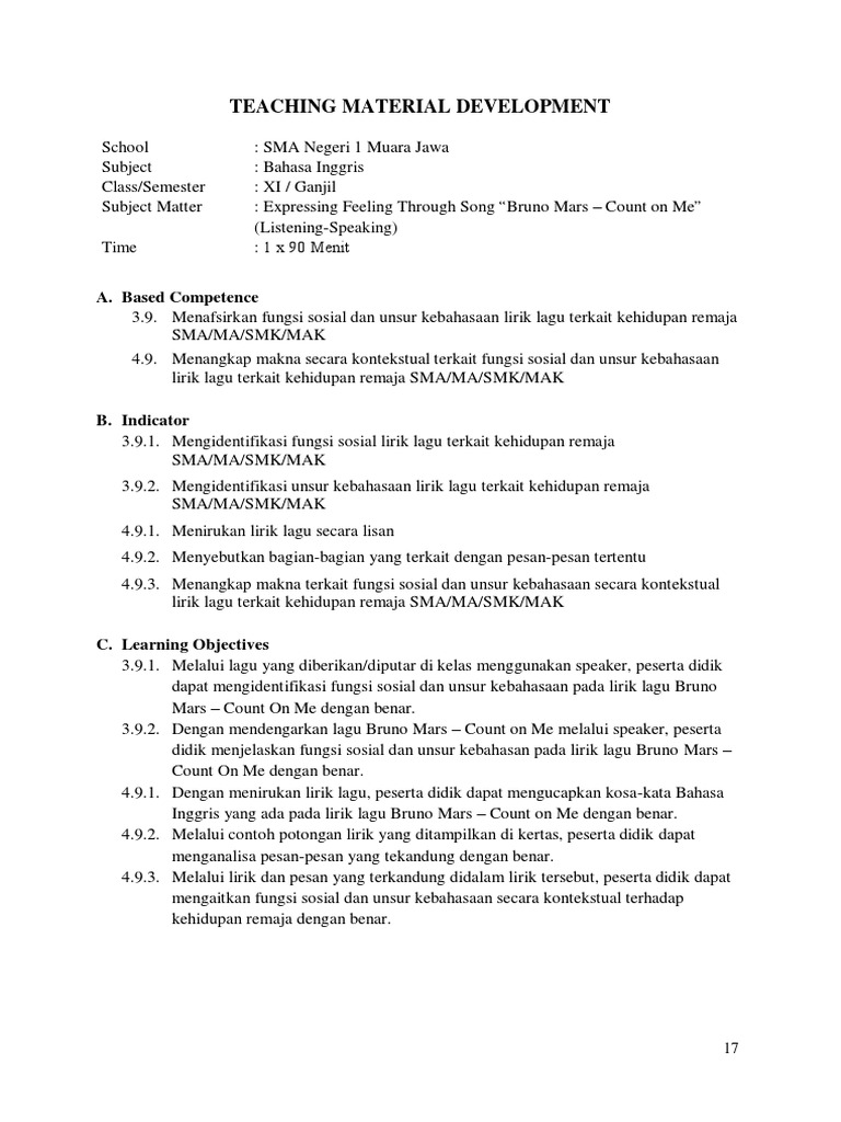 3 Teaching Material Development PDF