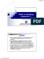 What Is Welding Inspector ?: Definisi