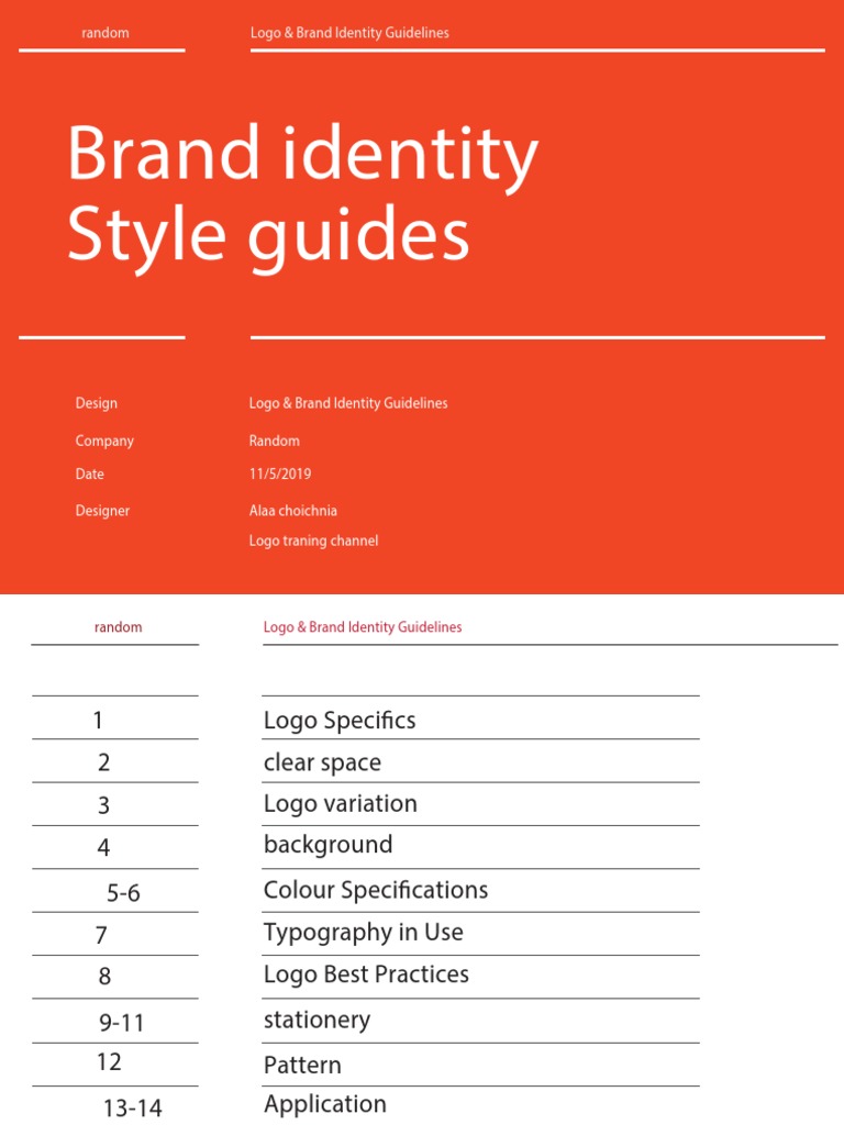 Logo & Brand Identity Guidelines | PDF | Logos | Typefaces
