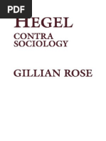 Hegel Contra Sociology[1]