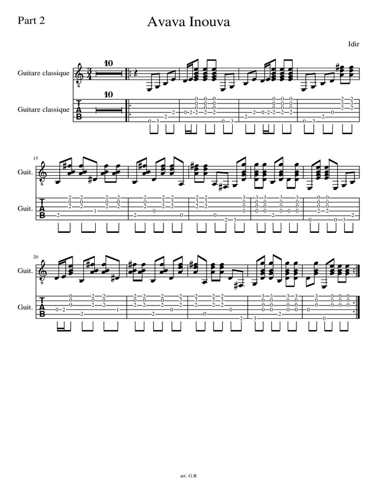 Avava Inouva GUITARE 2 PDF