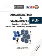 Organization and Management M1