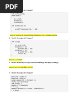 Answers To C-Questions