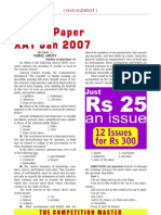 XAT 2007SolvedPaper