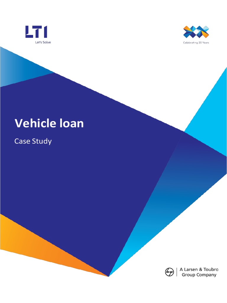 Case Study Vehicle Loan Pdf
