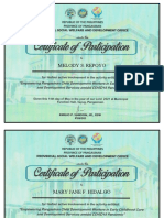 Cert of Participation