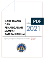 TUGAS HUKUM lINGKUNGAN - MAKALAH DAUR ULANG DAN PENANGANAN SAMPAH BATERAI LITHIUM Oleh GUNANSYAH 21168013