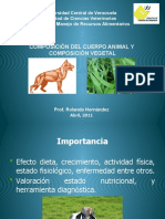 Composicion Del Cuerpo Animal 2011