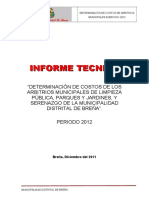 Informe Tecnico Financiero