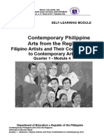 Filipino Artists' Contributions to Contemporary Philippine Arts