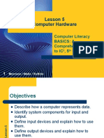 Lesson 5 Computer Hardware: Computer Literacy Basics: A Comprehensive Guide To IC, 5 Edition