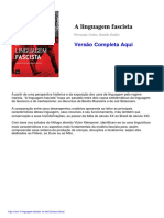 A linguagem fascista: Mussolini e Bolsonaro