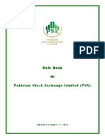 PSX Rulebook Updated On August 11 2021