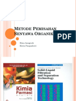 Prinsip Dasar Metode Pemisahan Senyawa Organik