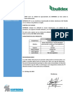 Certificado Calidad Soprema - Soprafix HP