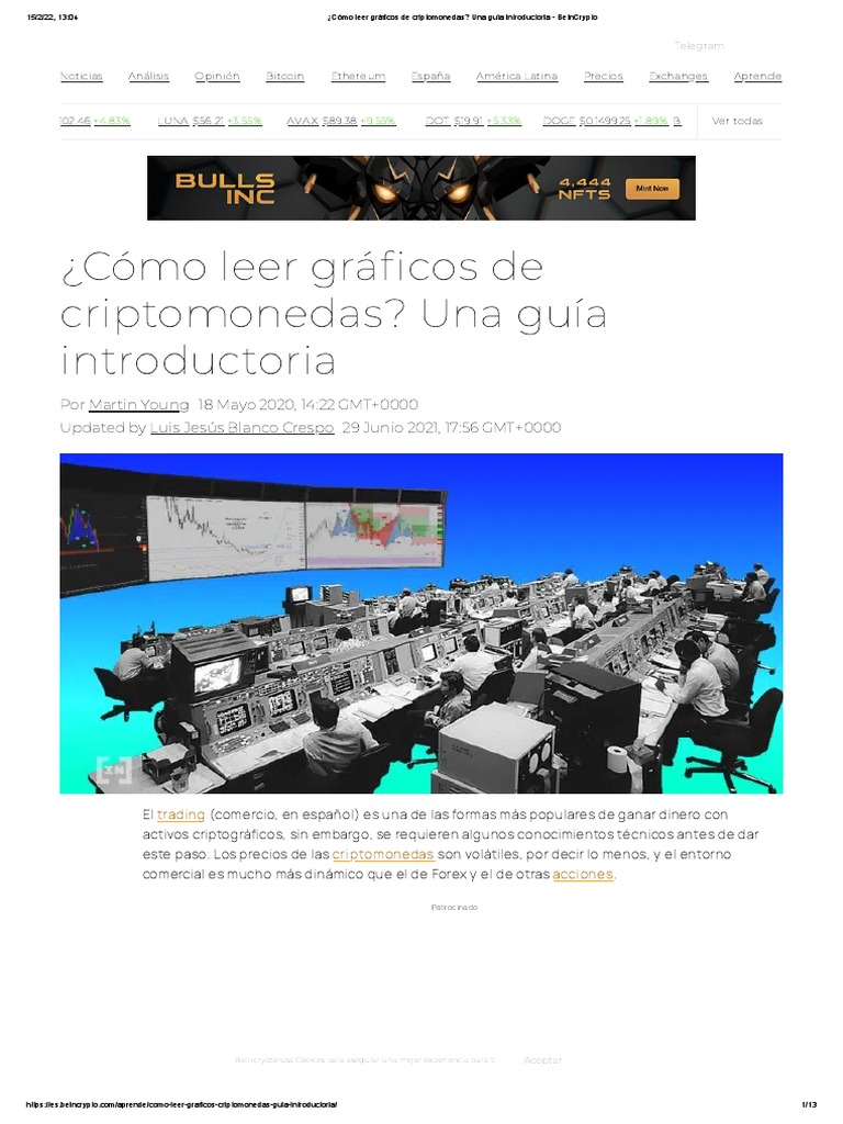 Cómo Leer Gráficos de Criptomonedas - Una Guía Introductoria - BeInCrypto |  PDF | Tendencia del mercado | Análisis técnico
