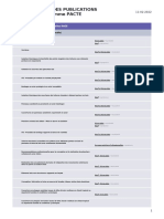 Programme PACTE - Liste Des Documentations