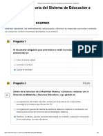 Examen - Evaluación - Asesoría Del Sistema de Educación A Distancia