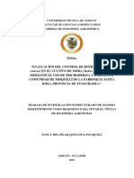 Tema: "Evaluación Del Control de Botrytis (Botrytis: Cinérea) EN EL CULTIVO DE MORA (Rubus Glaucus Benth)