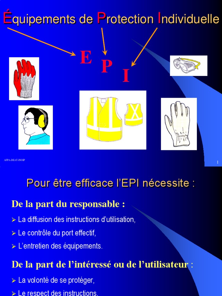 Guide sur les Équipements de Protection Individuelle | PDF | Sécurité